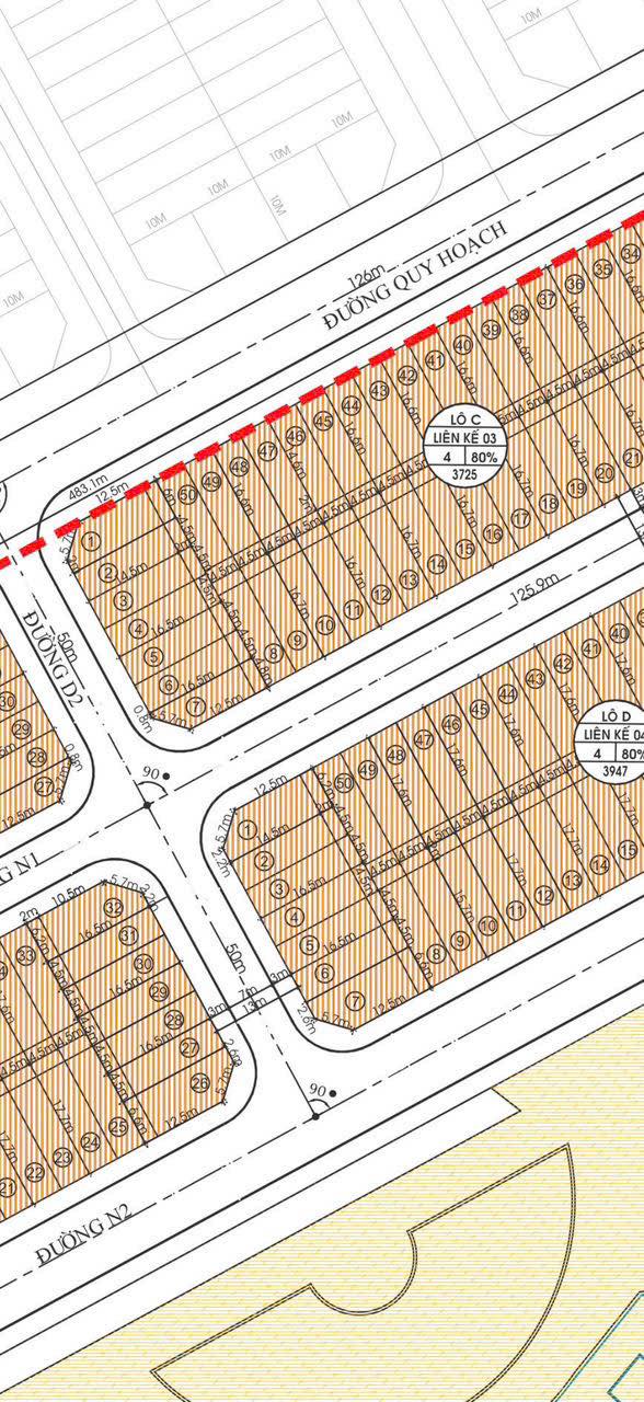 Đất tái định cư Trường Lưu Chí Hiếu 75,1m² giá 7 tỷ - Vị trí đắc địa gần biển!
