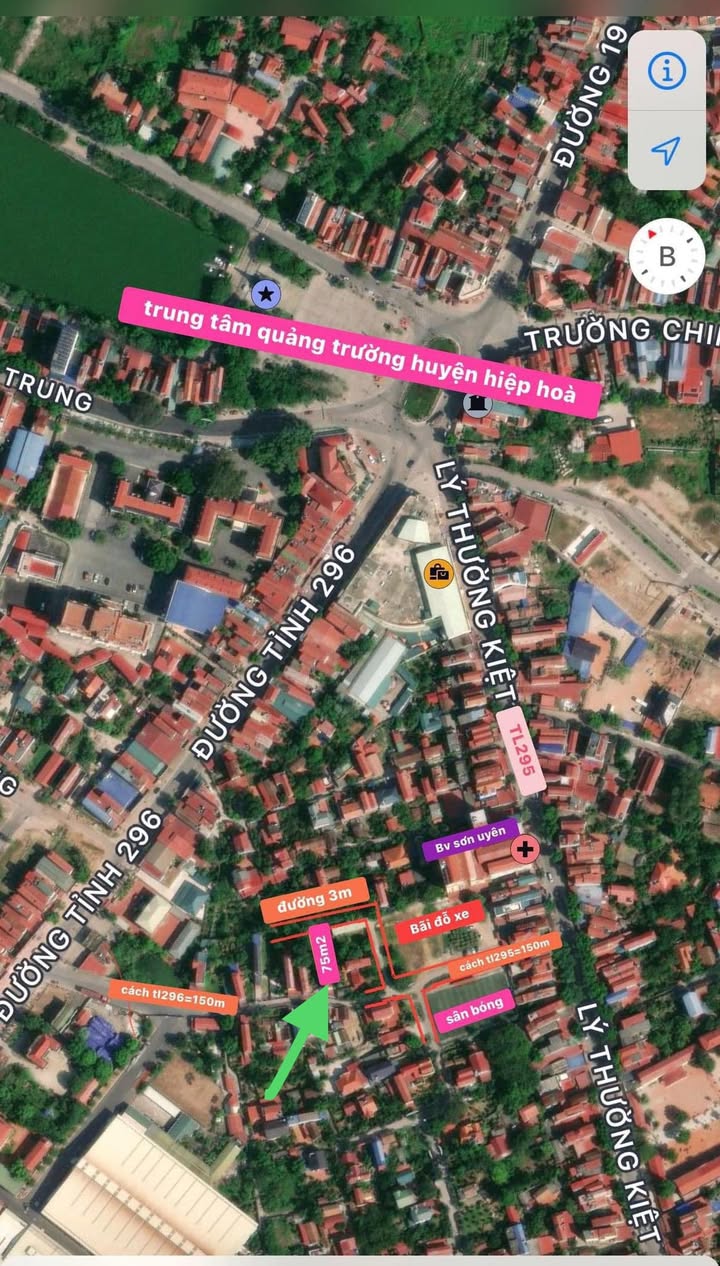 Đất thổ cư Hiệp Hòa 75m² giá 600 triệu - Cơ hội vàng không thể bỏ lỡ!