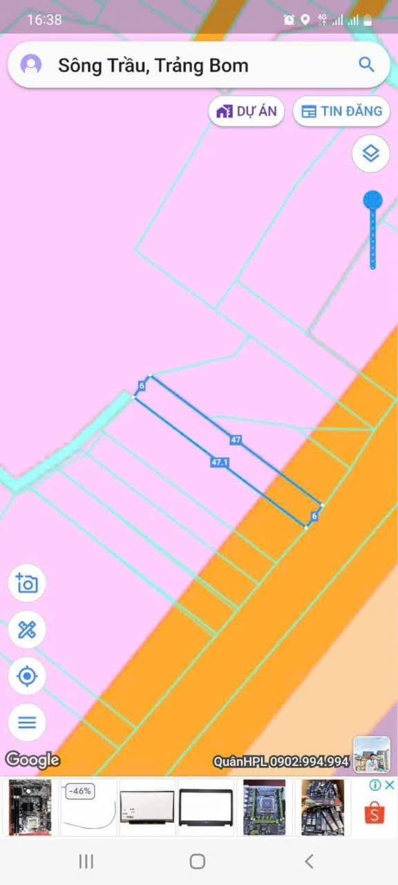 FrontHouse mặt tiền Nguyễn Hoàng Trảng Bom 282m² giá chỉ 2 tỷ - Đầu tư sinh lời ngay!