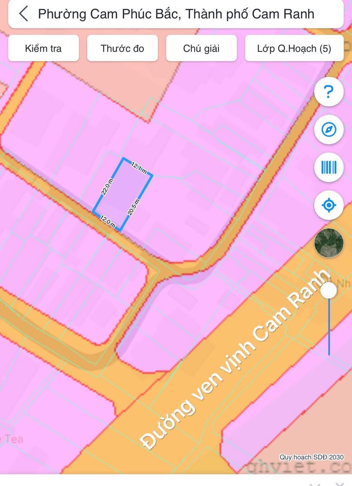 Đất nền Cam Phúc Bắc 264m² giá 200 triệu - Cơ hội đầu tư sinh lời cao!