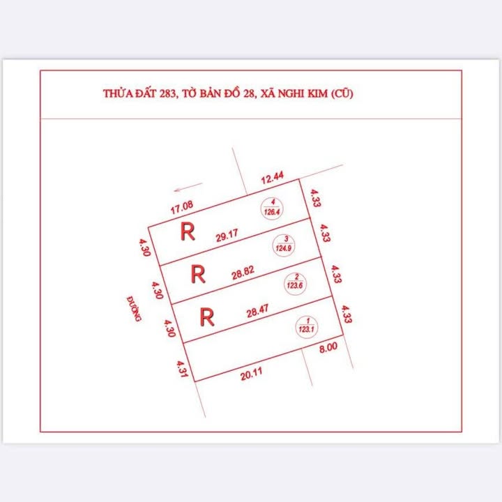 Đất nền đầu tư tại Nghi Kim, Vinh 123m² chỉ 1.9 tỷ - Cơ hội hấp dẫn!