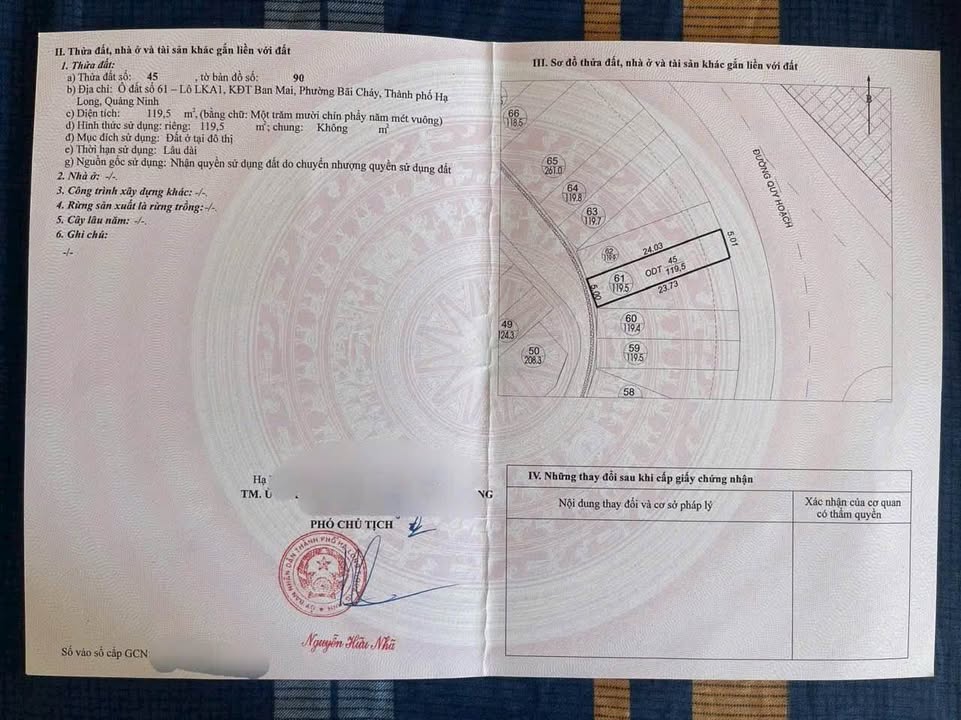 Đất mặt đường Ban Mai, Bãi Cháy 118m² giá 4 triệu/m² - Cơ hội đầu tư tuyệt vời!