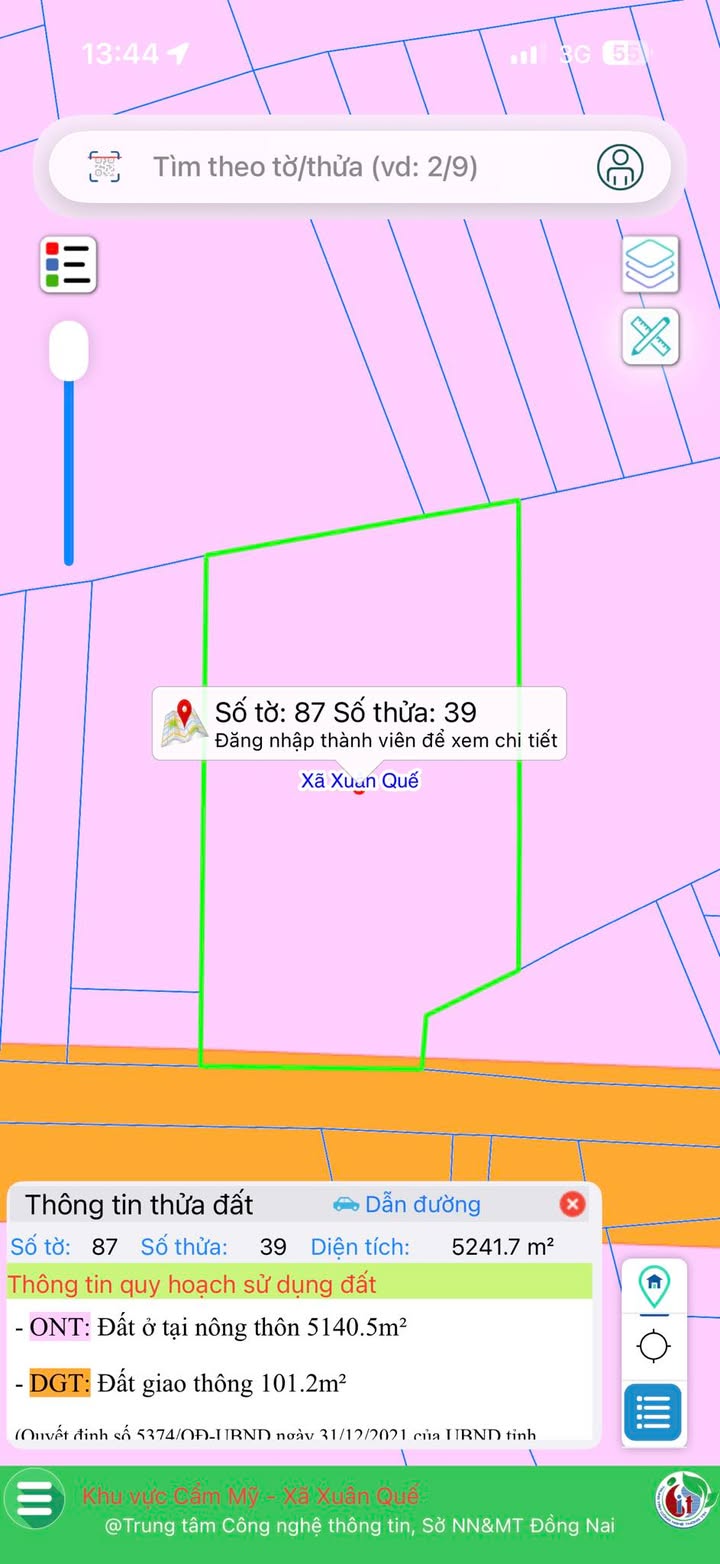 Đất nền 5241m² Cổng sau sân bay Long Thành - Sổ đỏ chính chủ, giá thỏa thuận!