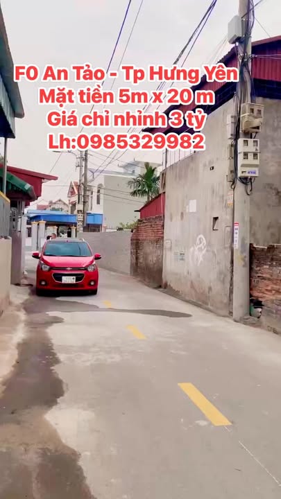 Đất nền An Tảo Hưng Yên 100m² giá 3 tỷ - Đầu tư sinh lời ngay lập tức!