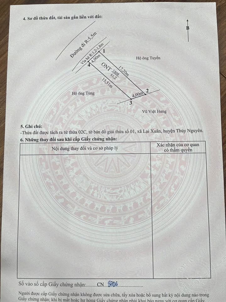 Đất mặt đường nhựa Việt Khê, Thủy Nguyên 65m² giá 630 triệu - Cơ hội đầu tư hấp dẫn!