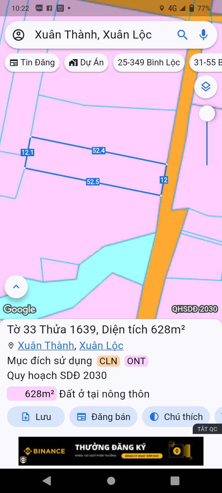 Đất thổ cư 100m² tại xã Xuân Thành, giá 1.25 tỷ - Cơ hội đầu tư tuyệt vời!