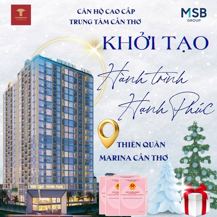 Shophouse Thiên Quân Marina Cần Thơ 238m² giá 3.278 tỷ - Mặt tiền sảnh chính, đầu tư sinh lời!