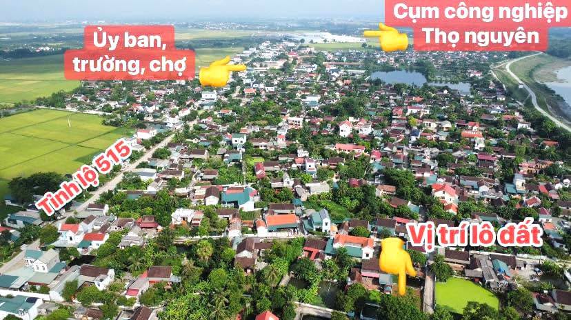 Đất thổ cư Xuân Hồng, Thọ Xuân 144m² - Sổ đỏ chính chủ, giá chỉ 400 triệu!