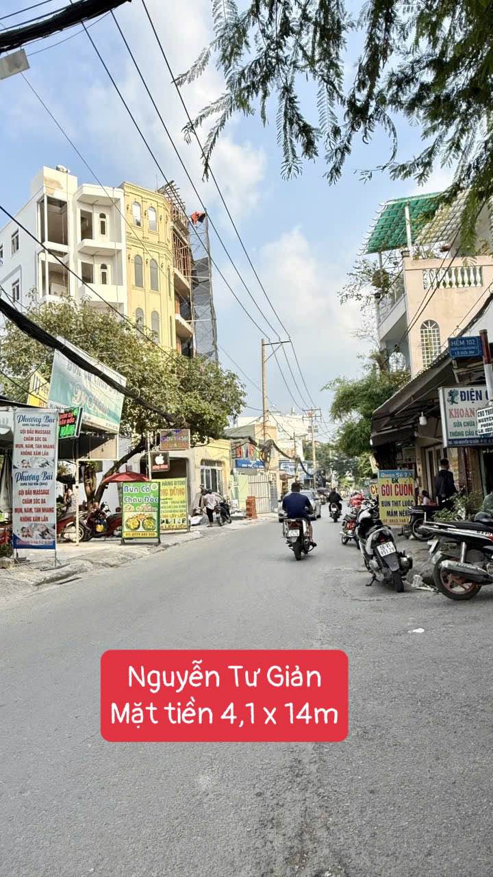 Nhà C4 mặt tiền Nguyễn Tư Giản, Gò Vấp 56m² - Kinh doanh sầm uất, tiện xây mới!
