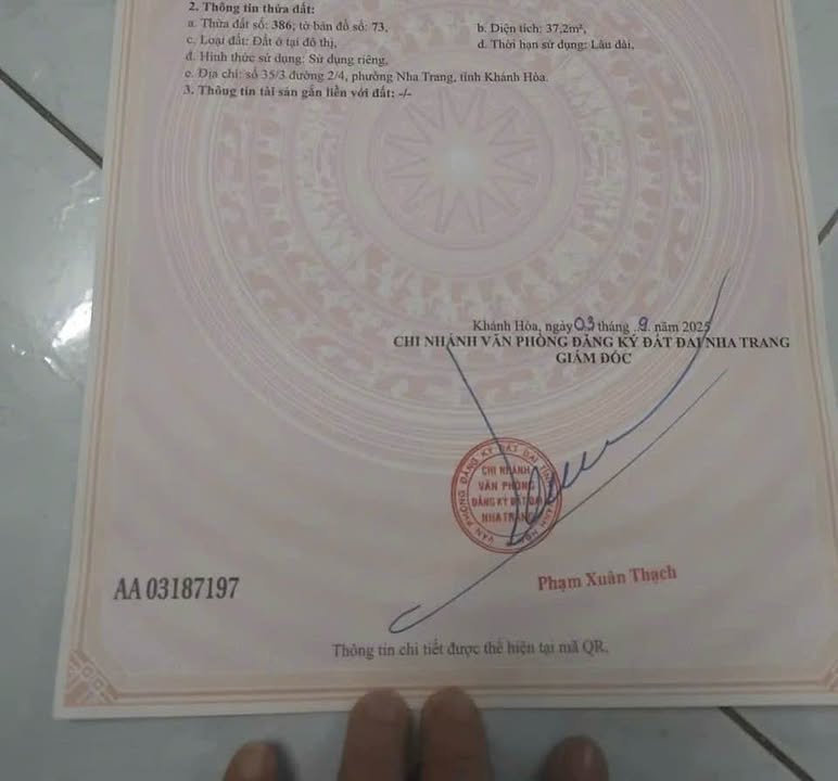 Nhà hẻm 2/4 Nha Trang 37.2m² giá 3.3 tỷ - Chính chủ bán gấp!