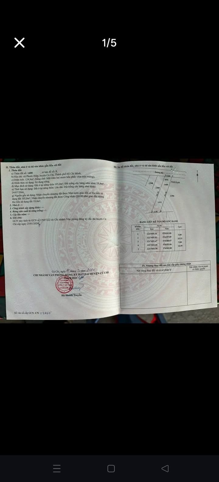 Đất nền Tân An Hội, Củ Chi 128m² giá 1.15 tỷ - Chính chủ bán gấp!