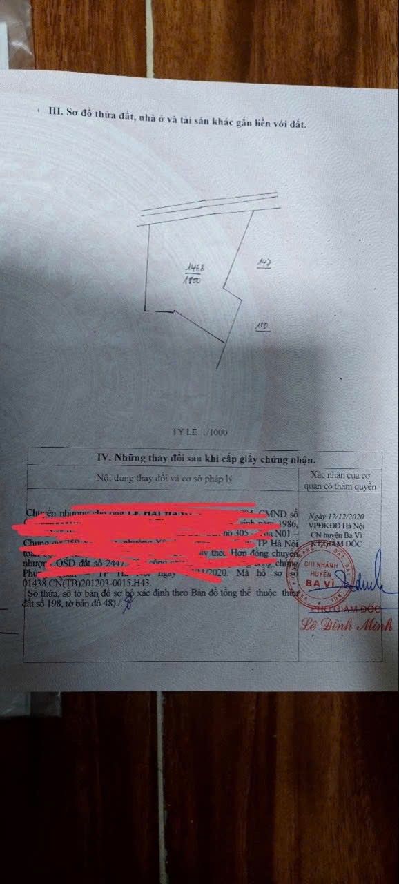 Đất đầu tư tại Tản Lĩnh, Ba Vì 300m² - Cơ hội sinh lời cho nhà đầu tư mới!