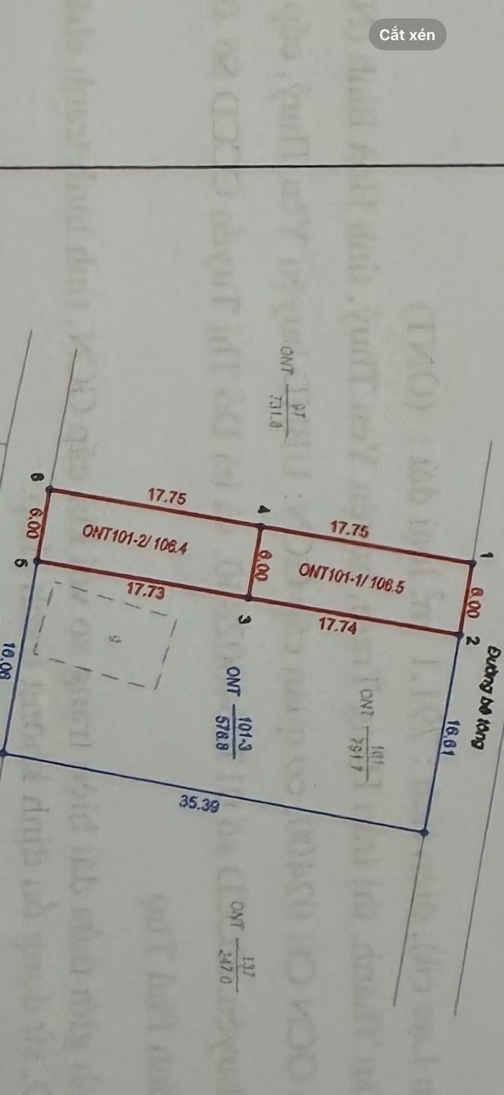 Đất thổ cư Hàng Trạm, Yên Thủy 106,5m² - Giá tốt chỉ 3xx triệu!