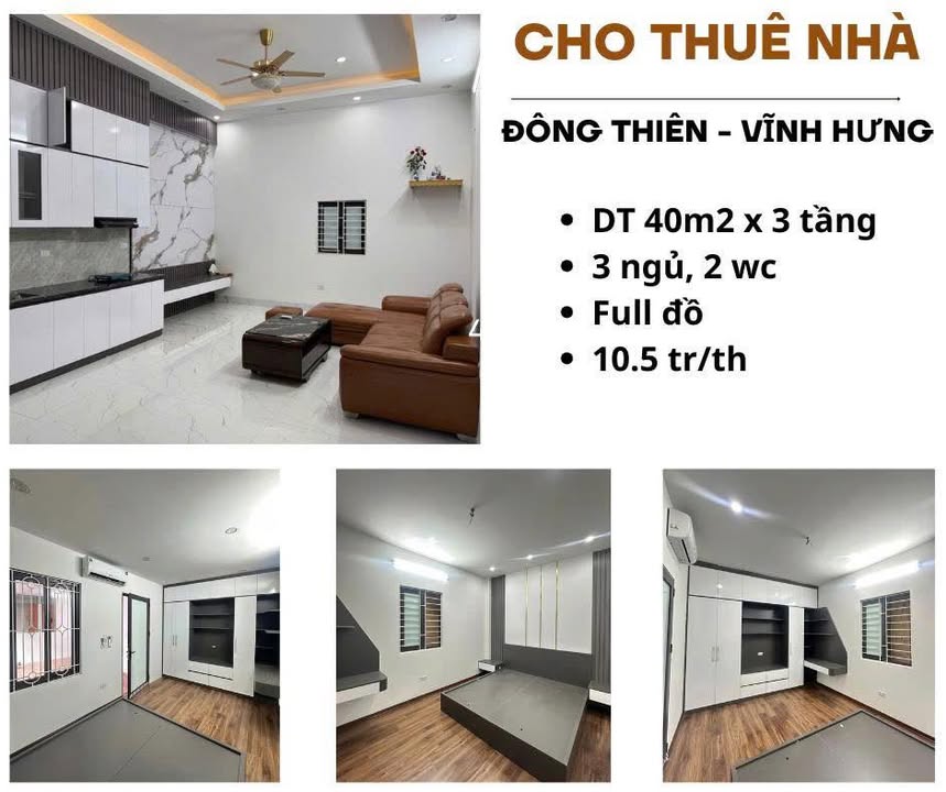 Nhà cho thuê tại Lĩnh Nam, Hoàng Mai - Giá chỉ 10 triệu/tháng