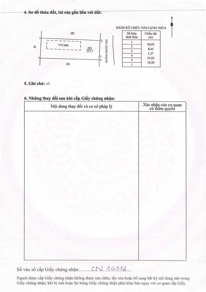 Đất nền Đất Đỏ 317m² giá 2.85 tỷ - Tiềm năng đầu tư vượt trội!
