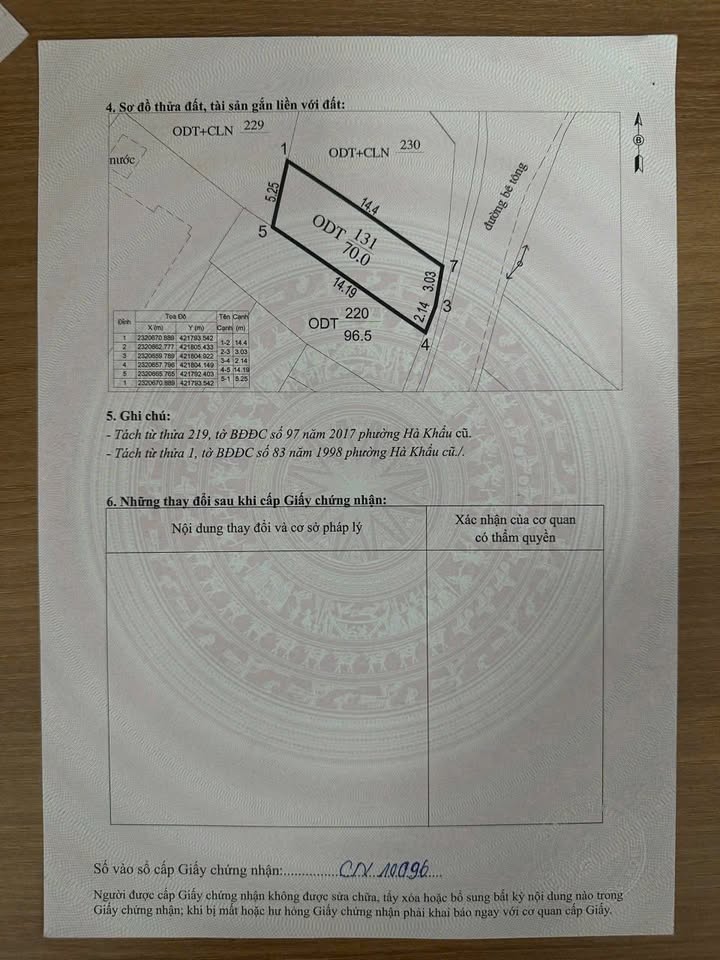 Đất chính chủ khu 7 Hà Khẩu 70m² giá 1 tỷ - Gần chợ và trường học!