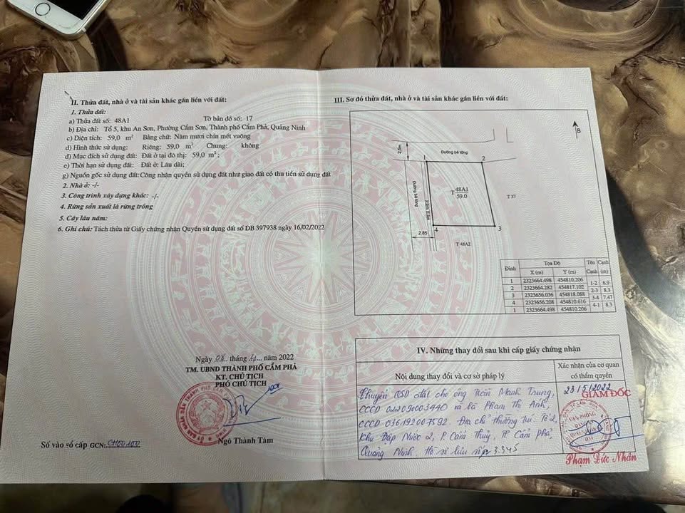 Đất nền Cẩm Sơn 59m² giá 800 triệu - Hướng Tây-Bắc, ô tô vào tận nơi!