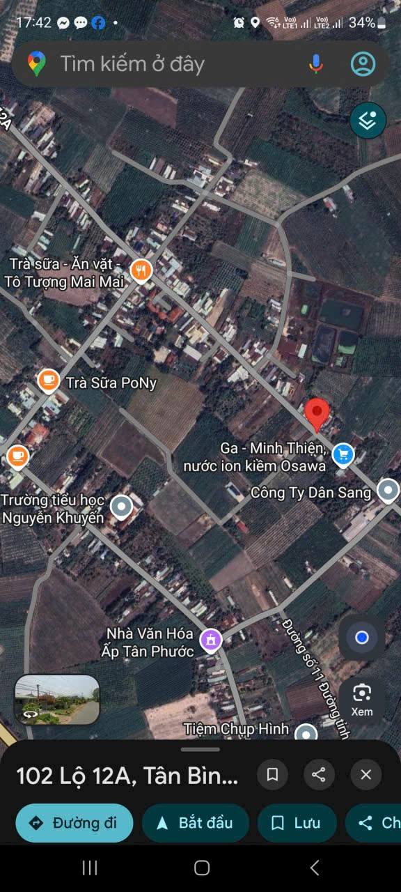 Đất nền Tân Trung, Bình Minh, Tây Ninh, 244.8m² giá 2.52 tỷ - Cơ hội đầu tư tốt!