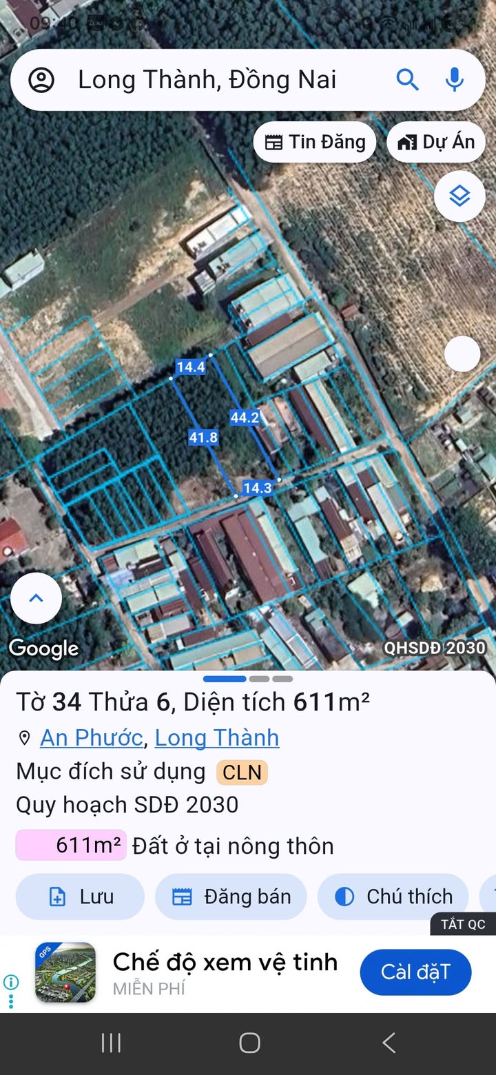 Đất nền An Phước Long Thành 611m² giá chỉ 2.7 tỷ - Cơ hội đầu tư hiếm có!