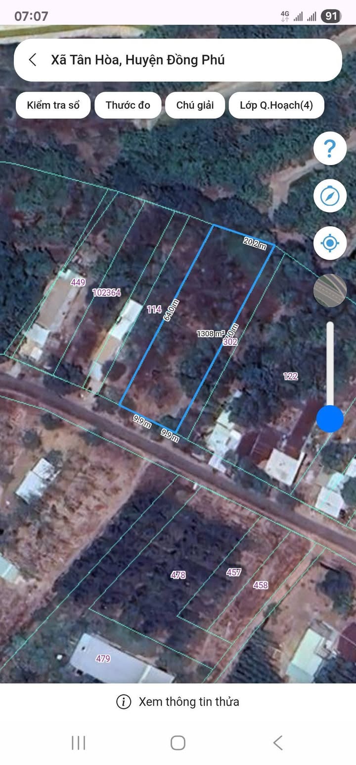 Đất thổ cư 1280m² Tân Hòa, Bình Phước giá chỉ 1.6 tỷ - Đầu tư sinh lời ngay!