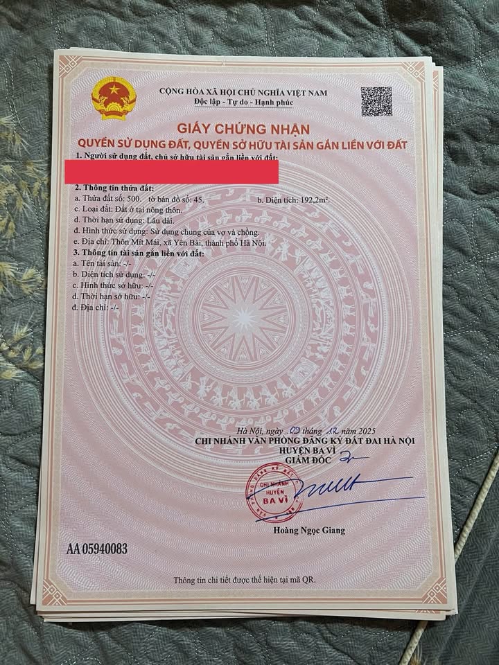 Đất nghỉ dưỡng Yên Bài, Ba Vì 192m² giá 2.1 tỷ - Đầu tư lý tưởng!