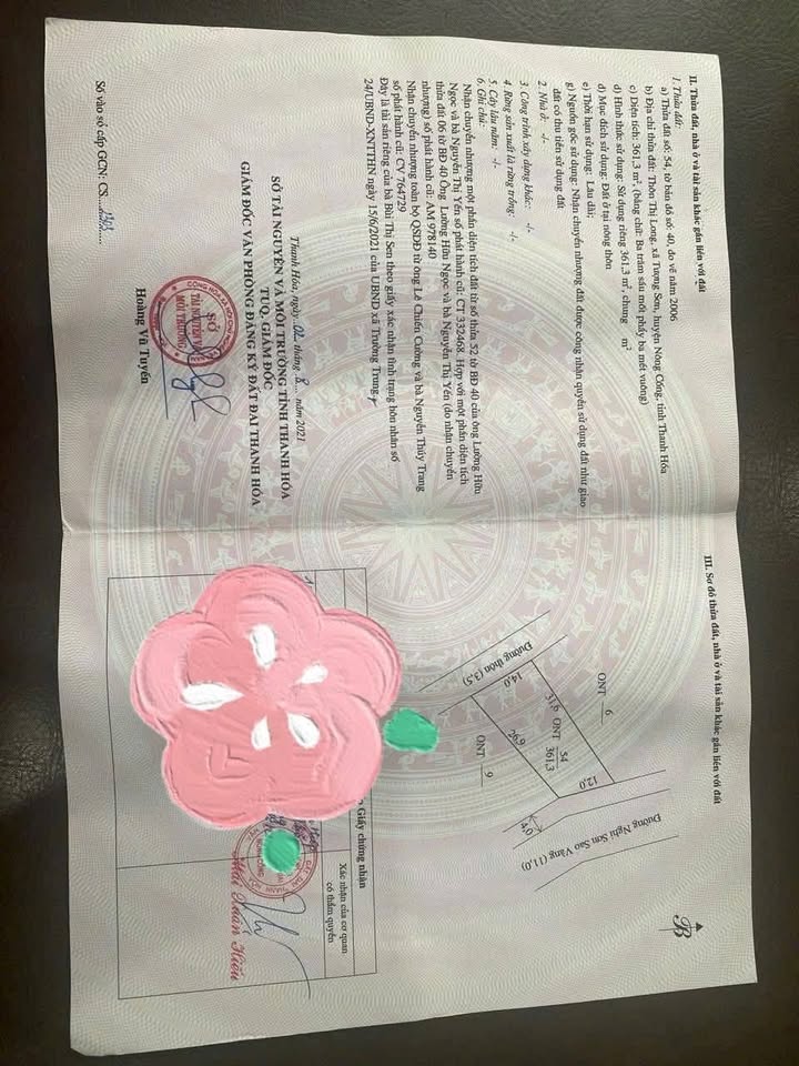 Bán lô đất Nghi Sơn Sao Vàng Thị Long 372m² giá thỏa thuận - Đầu tư sinh lời ngay!