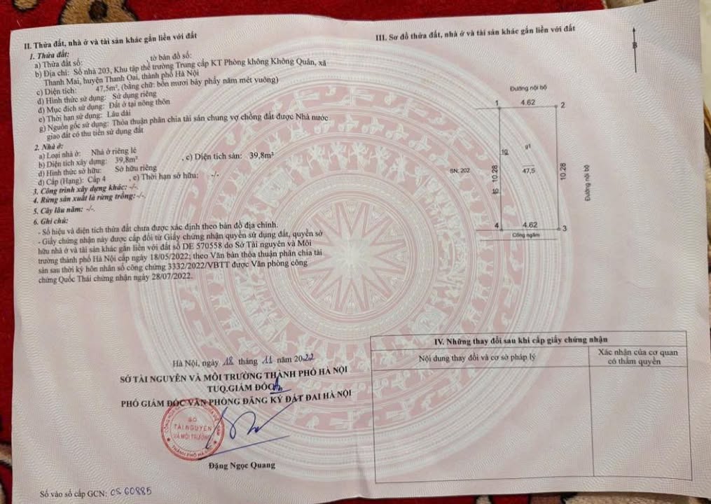 Đất Lô Góc Số 203, Xã Thanh Oai 47,5m² giá 4 tỷ - Tiềm năng phát triển lớn!