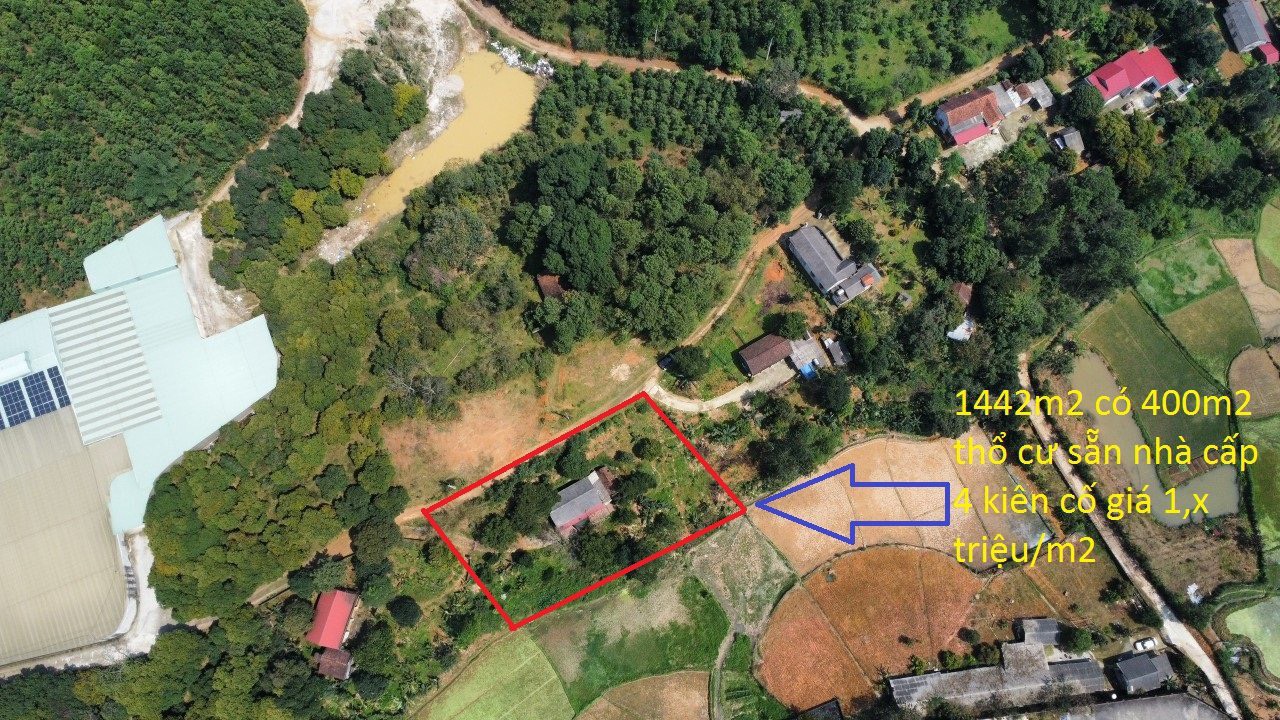 Đất thổ cư xã Thạch Khoán 1442m² giá chỉ 2 tỷ - Đầu tư sinh lời nhanh!