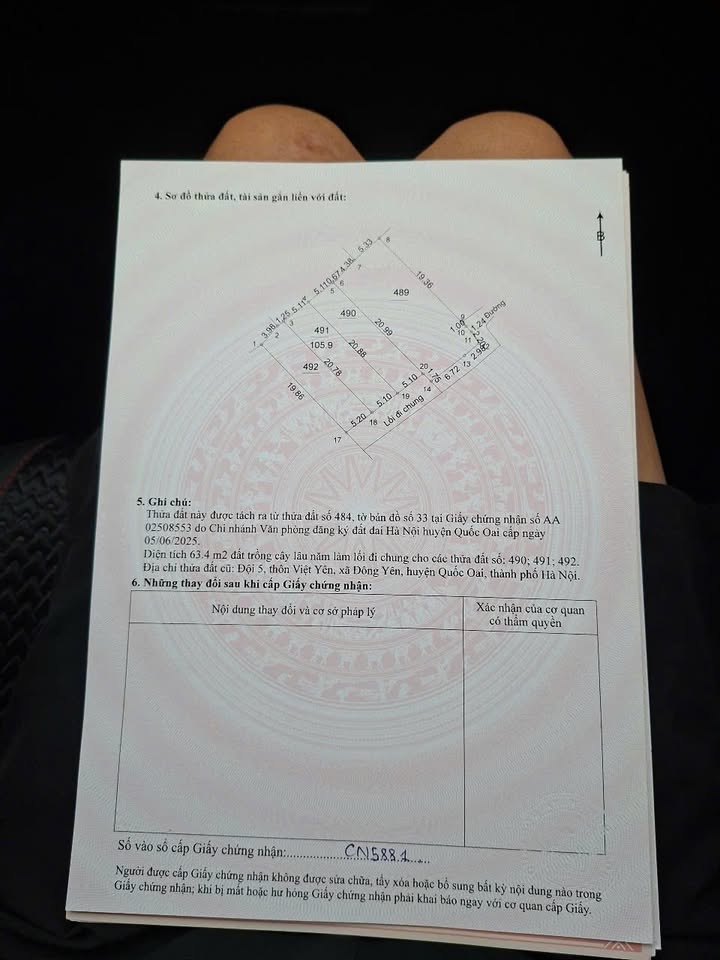 Đất nền đẹp tại Quốc Oai 239,8m² giá chỉ 1,95 tỷ - Sổ đỏ chính chủ!