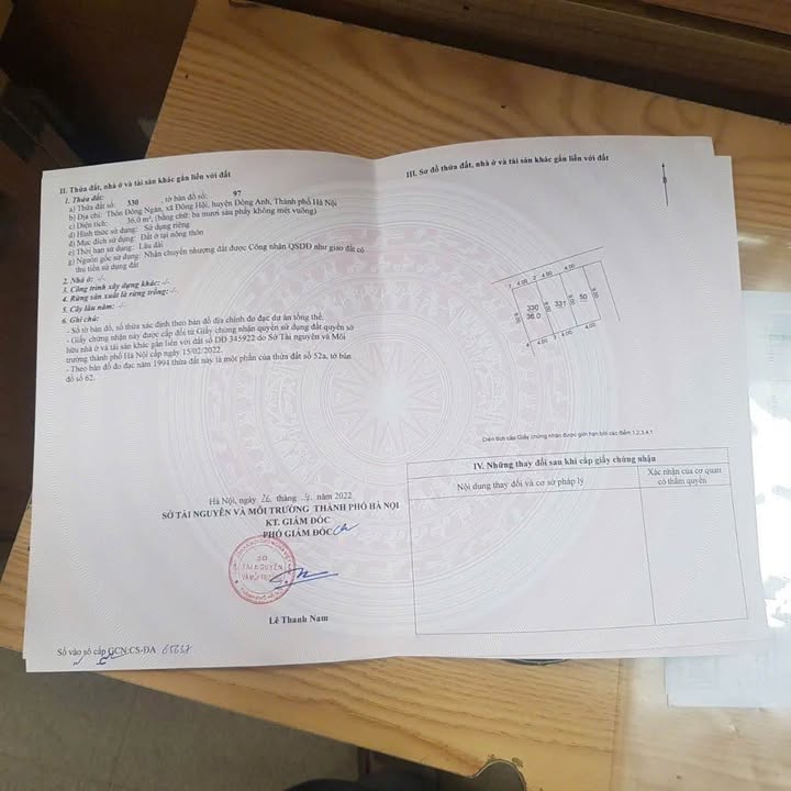 Đất nền Đông Hội, Đông Anh 36m² giá 3.35 tỷ - Pháp lý sổ đỏ, hướng Tây Bắc