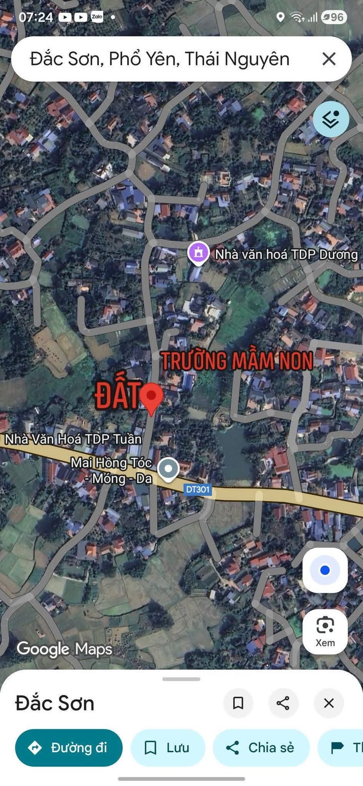 Đất thổ cư Đắc Sơn Phổ Yên 200m² giá 1.85 tỷ - Cơ hội đầu tư hấp dẫn!