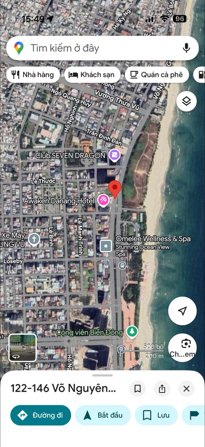 Đất lô góc 1500m² tại biển Mỹ Khê Đà Nẵng - Giá chỉ 550 triệu/m²!