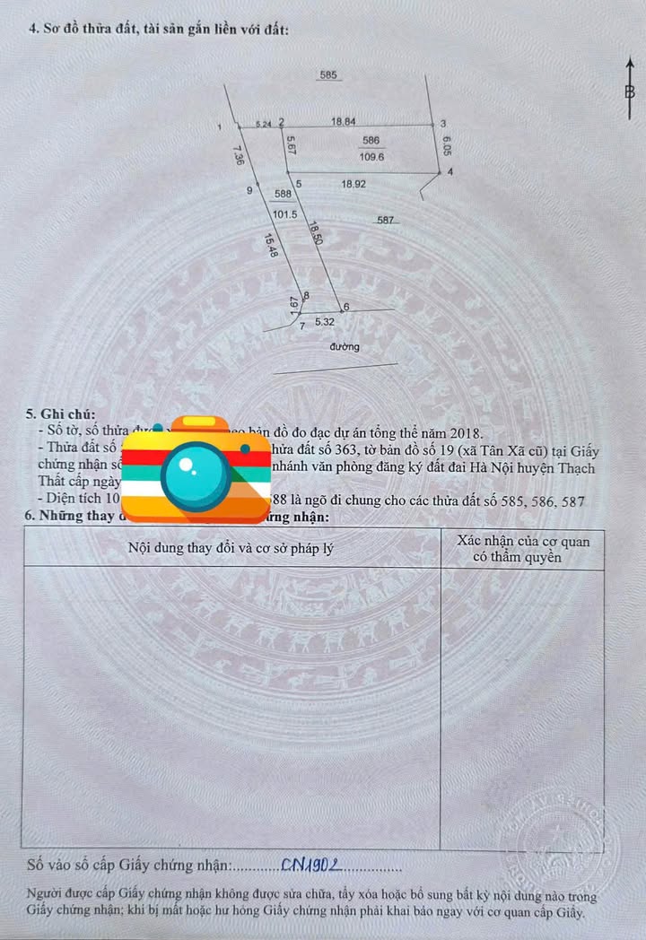 Đất nền thổ cư Tân Xã 109m² - Sát khu đấu giá, giá đầu tư hấp dẫn!