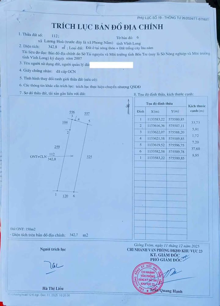 Đất nền Phong Nẫm 343m² giá chỉ 500 triệu - Cơ hội đầu tư hấp dẫn!