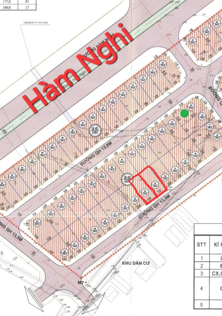 Đất dự án Hà Mỹ Hưng Bắc Thượng 144m² giá 5 tỷ - Đối diện bến xe mới