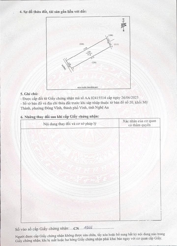 Lô đất Đông Vĩnh 77.8m² giá 2 tỷ - Sổ hồng chính chủ, tiện lợi cho xây dựng!