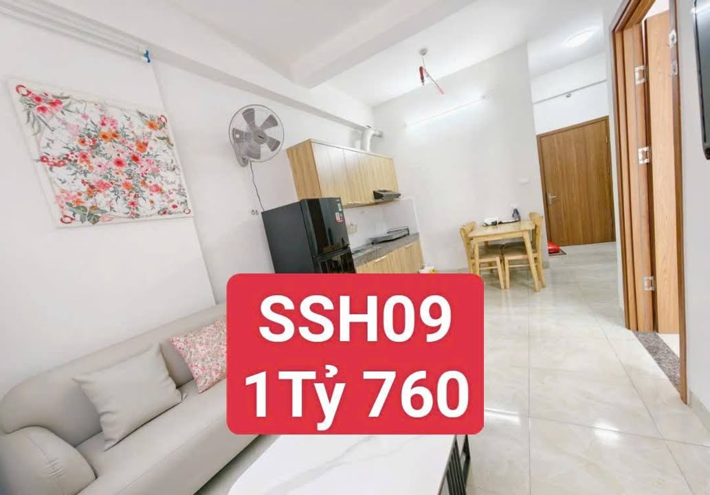 Chung cư SSH09 Hà Quang 1, Nha Trang 45m² giá 1.76 tỷ - Tầng 3 hướng mát, full nội thất!