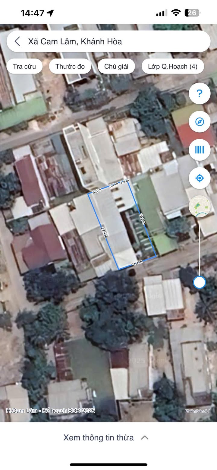 Đất mặt tiền Phan Hữu Diện Cam Đức 274m² giá 4.122 tỷ - Cơ hội đầu tư hấp dẫn!