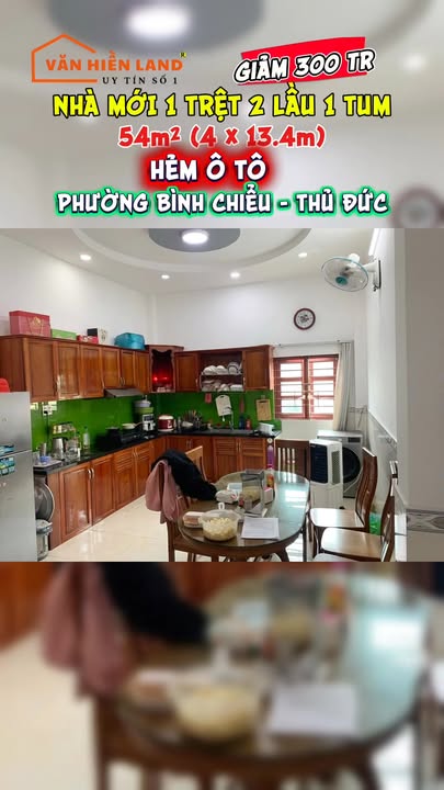 Nhà hẻm xe hơi Ngô Chí Quốc, Bình Chiểu, Thủ Đức 55m² giá 5.2 tỷ - Sẵn sàng vào ở ngay!