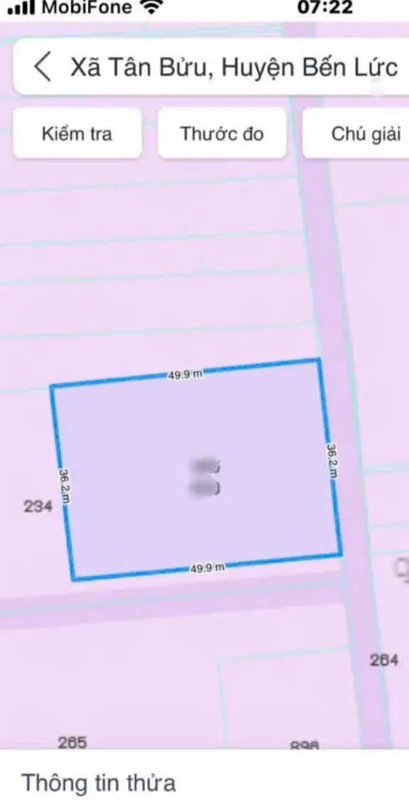 Đất nền 1.800m² mặt tiền đường Nguyễn Hữu Trí - Giá chỉ 12,5 tỷ VND