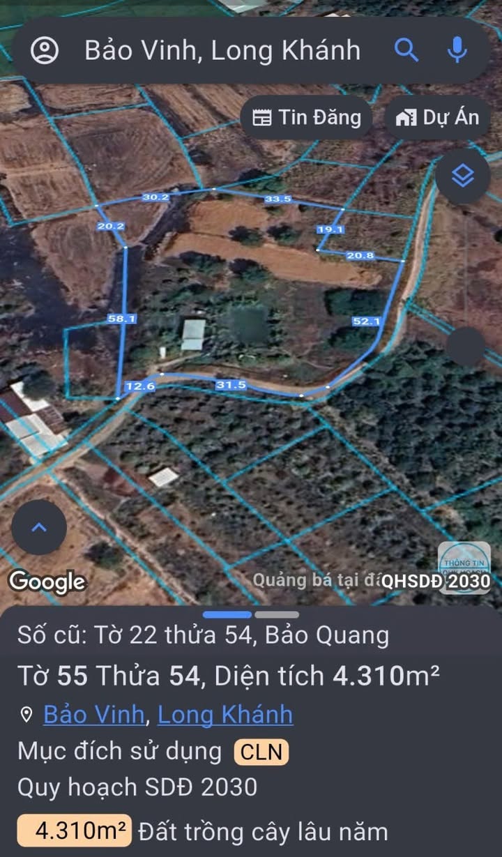 Đất nền Bảo Vinh Long Khánh 4310m² giá 2.1 tỷ - Mặt tiền đường rộng rãi!