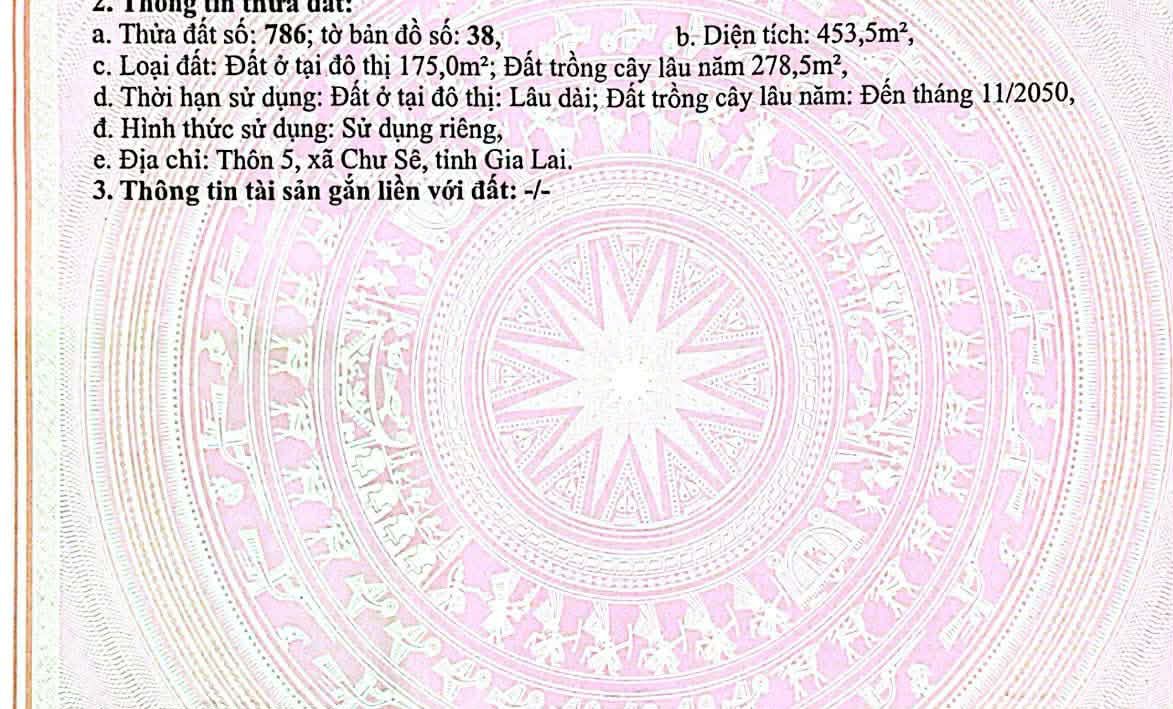 Lô đất thổ cư xã Chư Sê, Gia Lai 290m² - Đầu tư sinh lời hấp dẫn!