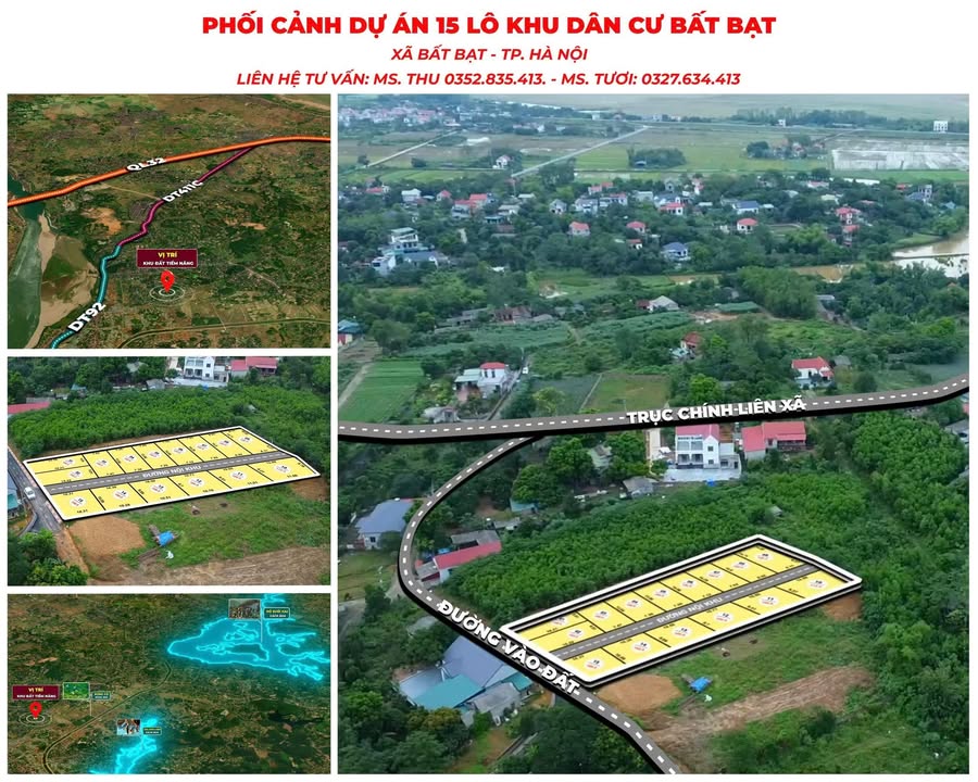 Đất nền Ba Vì Hà Nội 100m² giá 800 triệu - Sổ đỏ trao tay ngay!