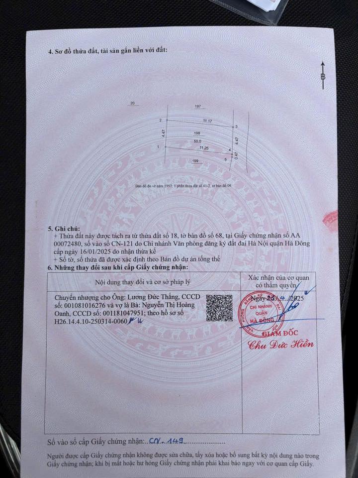 Đất nền Yên Nghĩa Hà Đông 50m² giá 4 tỷ - Chính chủ, ô tô vào tận nơi!