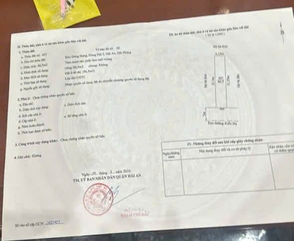 Đất mặt đường Kiều Hạ, Hải An, 86m² giá 4.899 tỷ - Khu vực kinh doanh sầm uất!