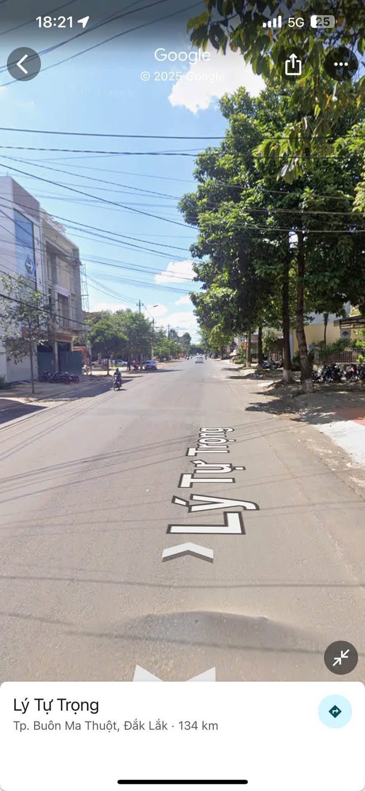 Đất mặt tiền Lý Tự Trọng, Buôn Ma Thuột 77.75m² giá 7.9 tỷ - Đầu tư sinh lời ngay!