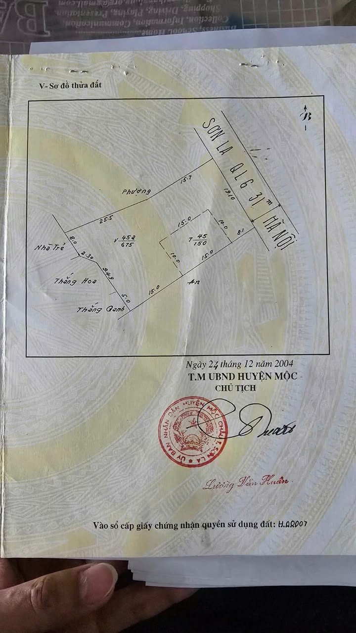 Đất mặt đường Quốc lộ 6 Mộc Châu 800m² giá chỉ 12.8 tỷ - Cơ hội đầu tư tuyệt vời!