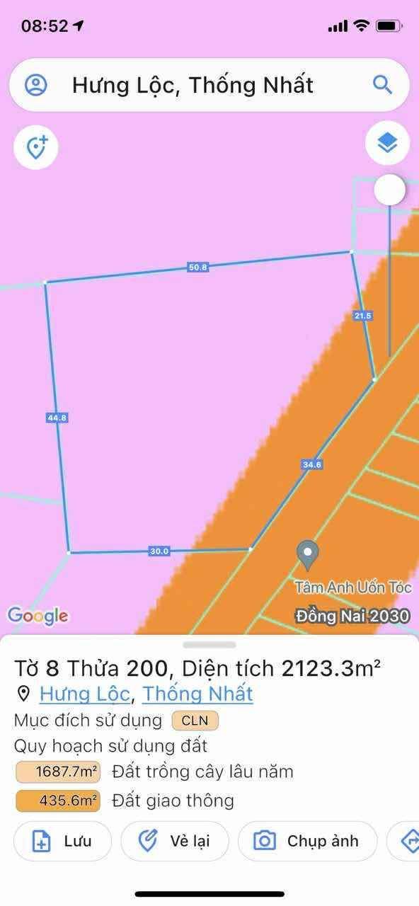 Đất nền Hưng Lộc Thống Nhất 2300m² giá 6 tỷ - Sổ đỏ chính chủ