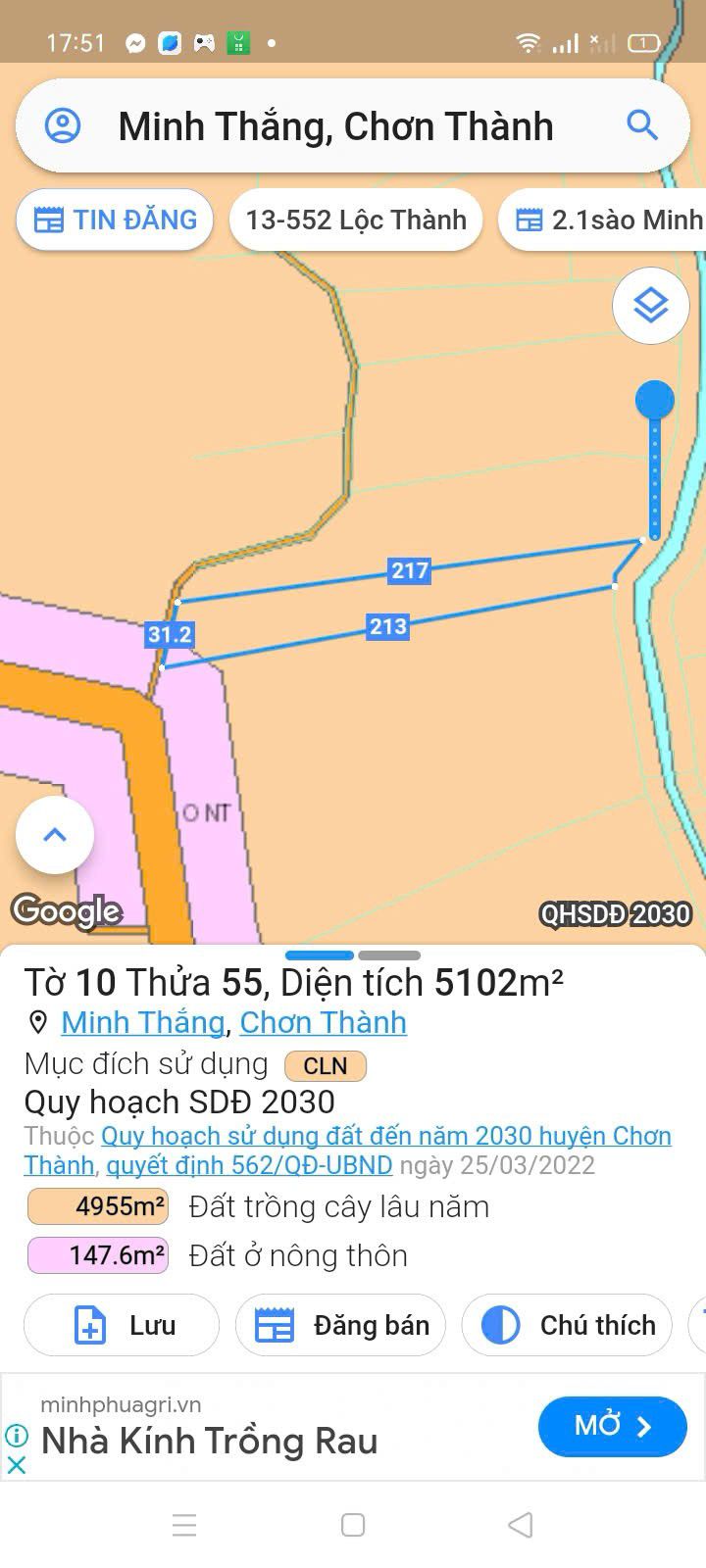 Đất cao su 5 sào Minh Thắng, Chơn Thành, 1.152 tỷ - Cơ hội đầu tư tuyệt vời!