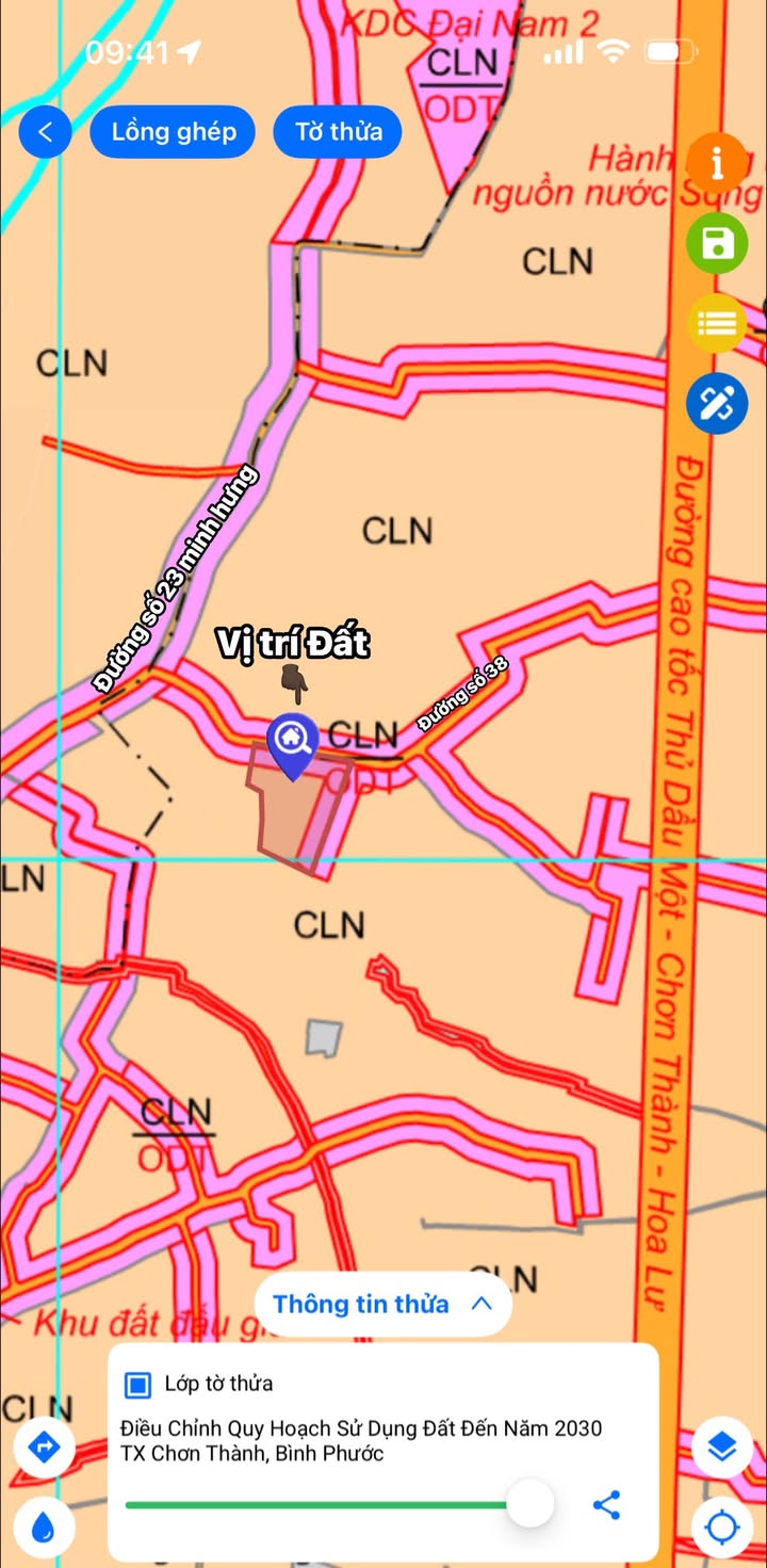 Đất nền 1Ha mặt tiền đường nhựa số 38, Phường Minh Thành - Giá chỉ 2.1 tỷ hấp dẫn!